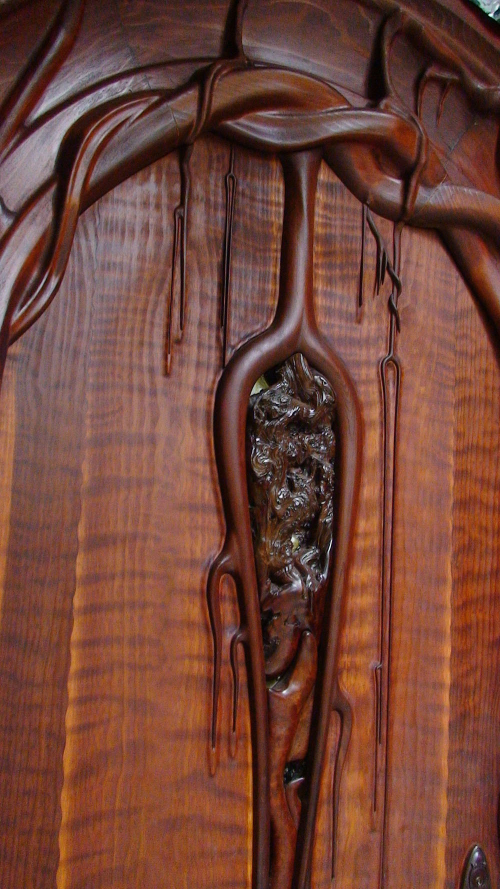 Tree Root Carved Door